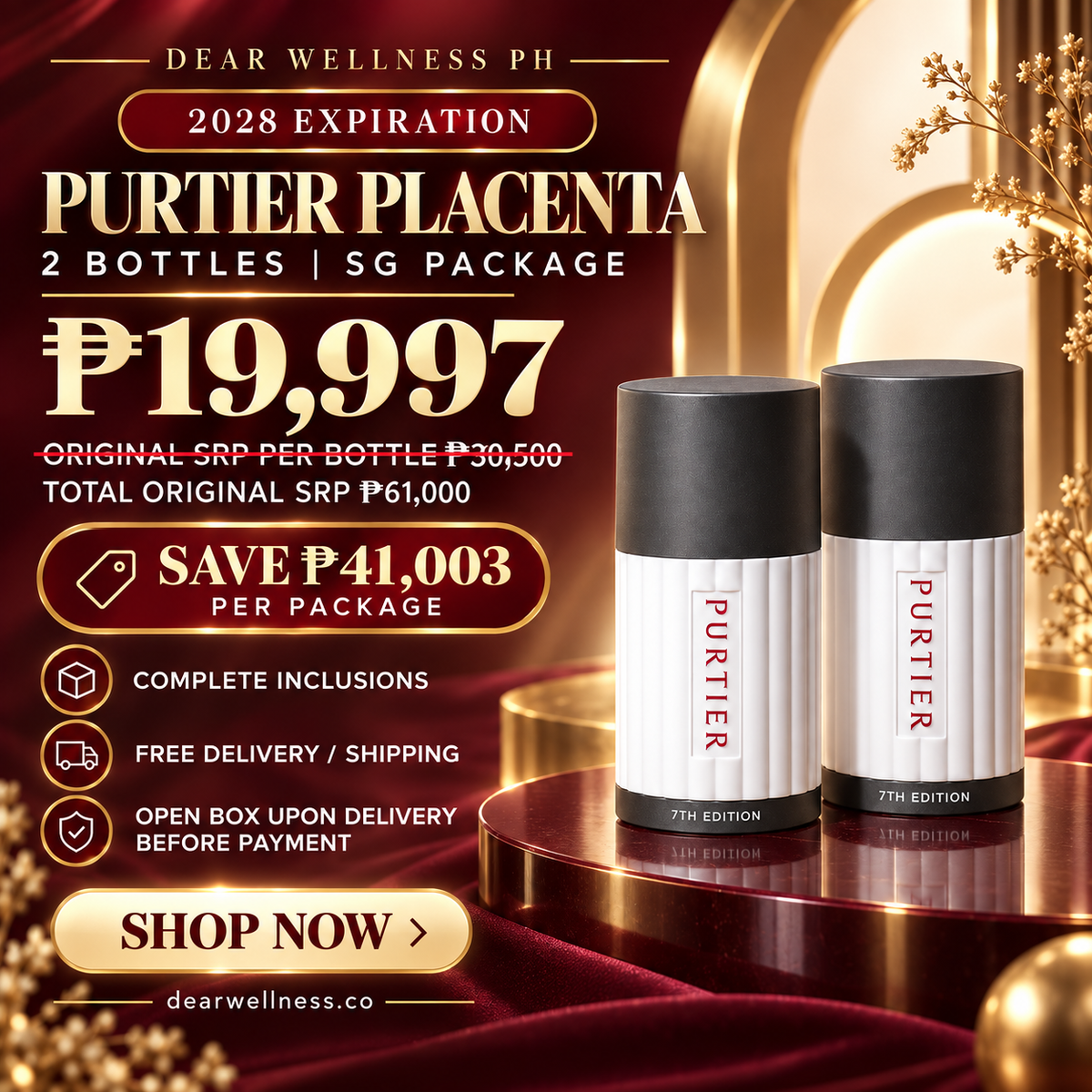 2-Bottle Value Package | Deer Placenta 7th Edition